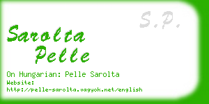 sarolta pelle business card